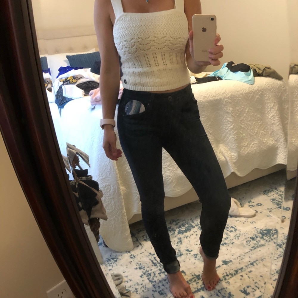 Abercrombie & Fitch crochet tank
